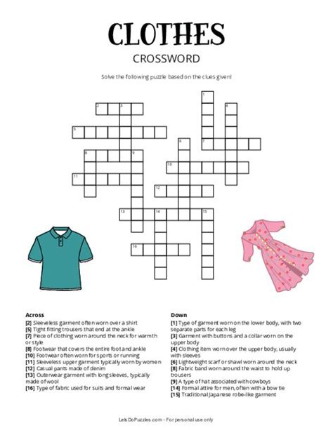 clothes off the peg crossword.